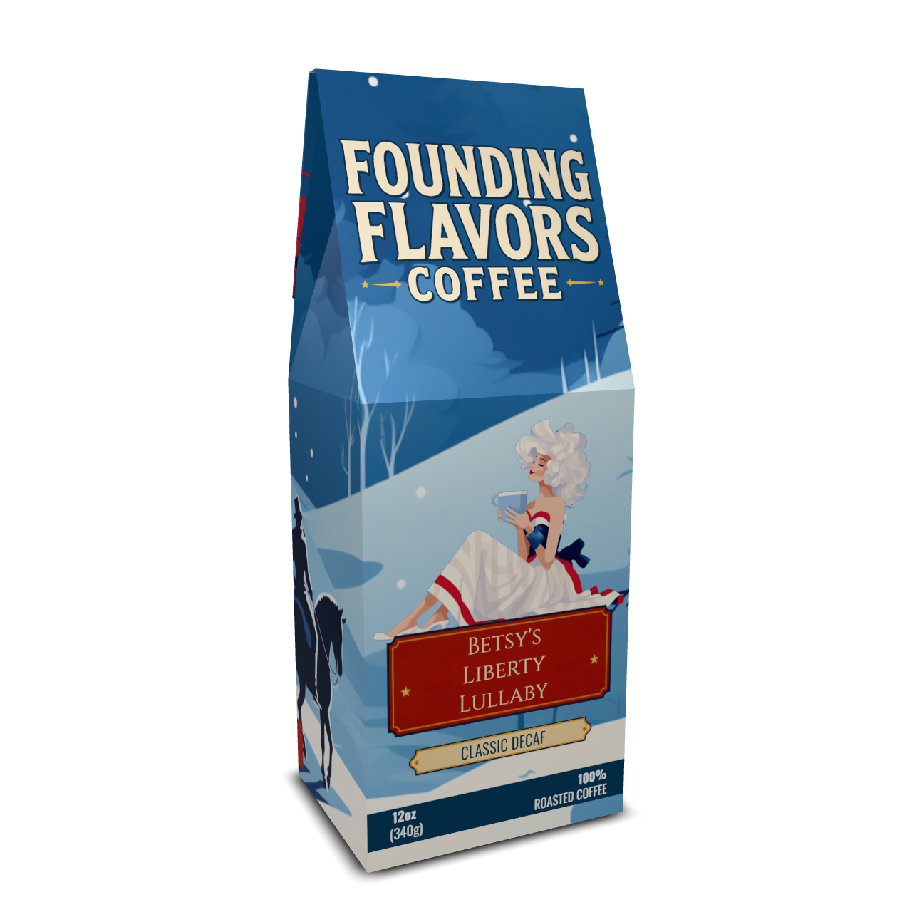 Betsy's Liberty Lullaby - Classic Decaf - Founding Flavors Coffee - 4LibertyShop.com