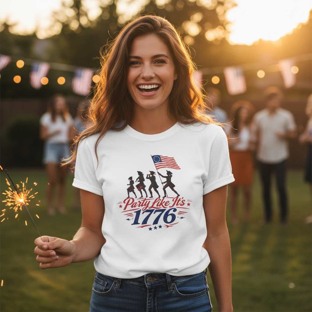 Party Like It's 1776 - Woman at July 4th Party
