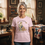 Patriotic Sewing Tee Front and Center Lifestyle Mockup