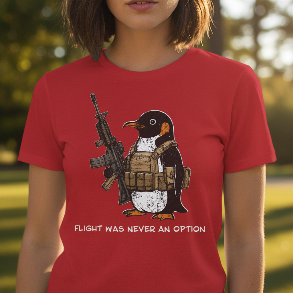 Penguin Tactical Tee - Extreme Close Up