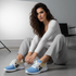 Professional fashion photo of Argentine model showcasing Javier Milei Afuera sneakers