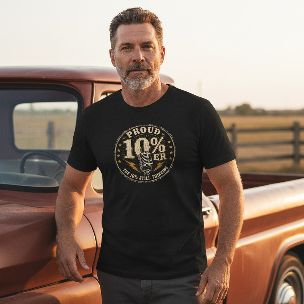 Proud 10%er T-Shirt Lifestyle Mockup