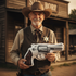Sheriff with Revolver Pillow