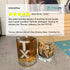 Thomas Jefferson Stained Glass Whiskey Glass - Founding Fathers Barware - 4LibertyShop.com