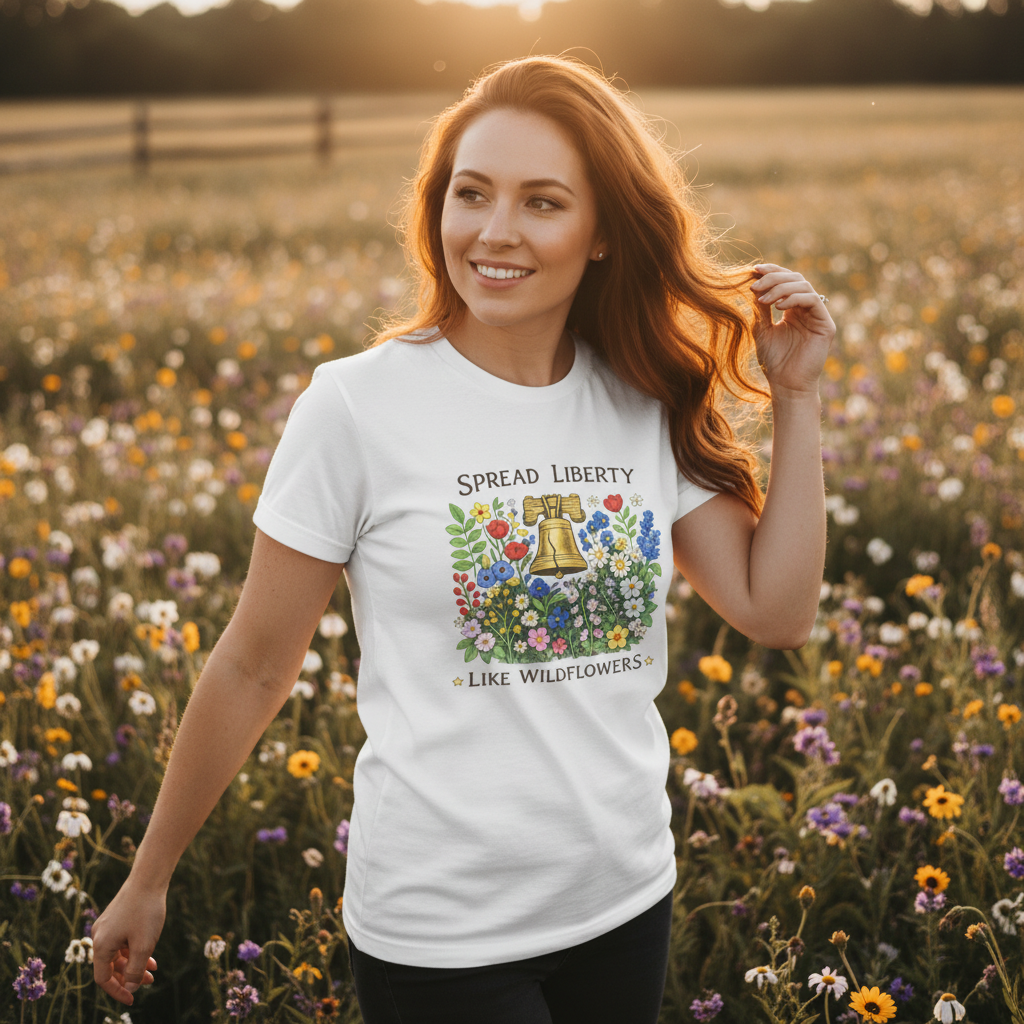 Spread Liberty Like Wildflowers Lifestyle Mockup