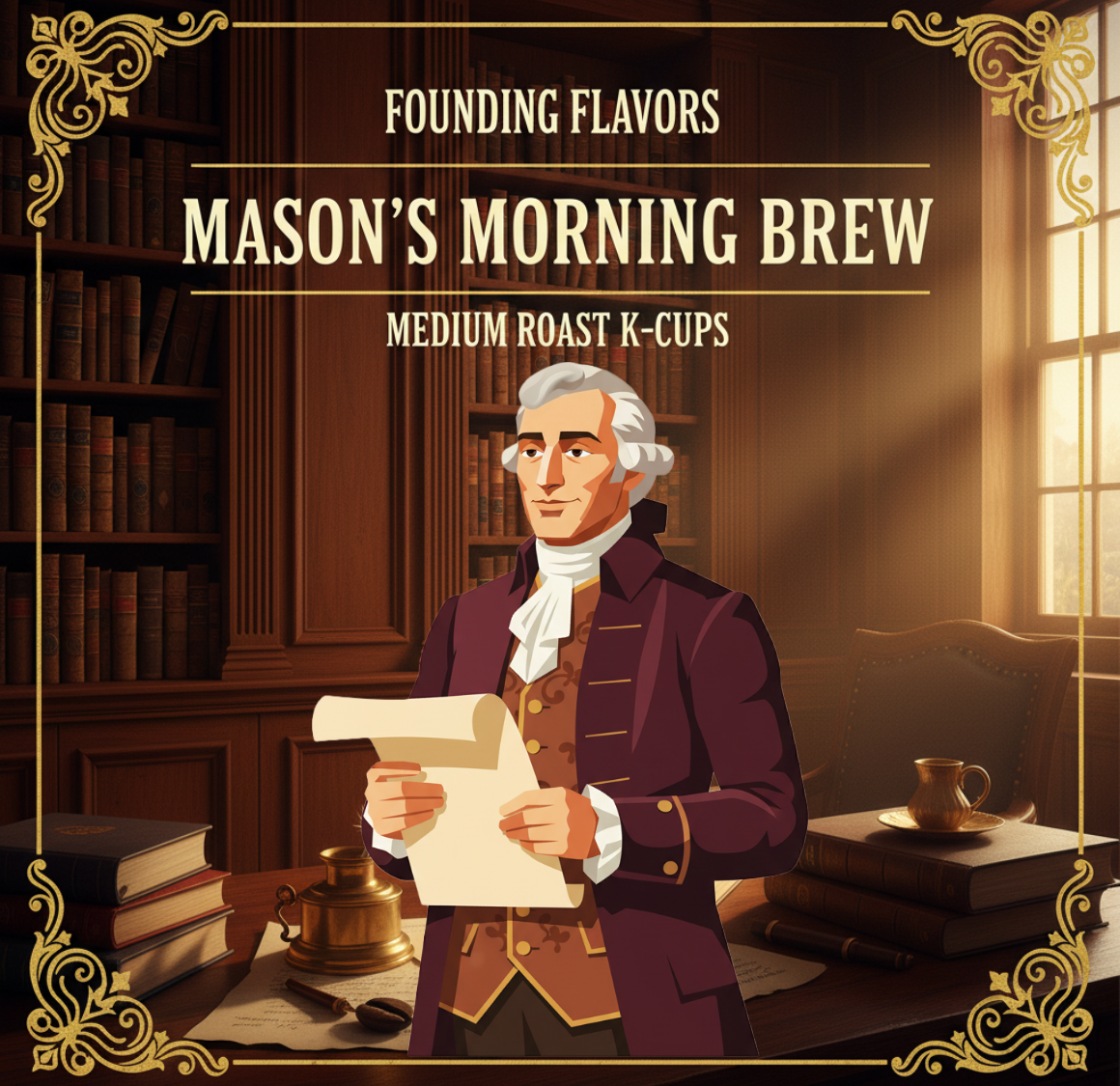 Mason's Morning Brew K-Cups - Founding Flavors Coffee - 4LibertyShop.com