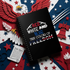 True Colors of Freedom Notebook with hardcore patriotic paper art background