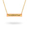 Viva La Libertad Carajo! Horizontal Bar Necklace