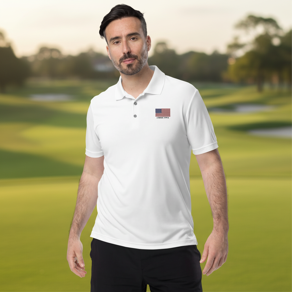 Walton & Johnson American Flag Est. 1776 Polo Lifestyle Mockup