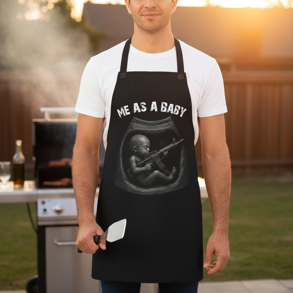 Walton & Johnson Me As A Baby Apron Lifestyle Mockup