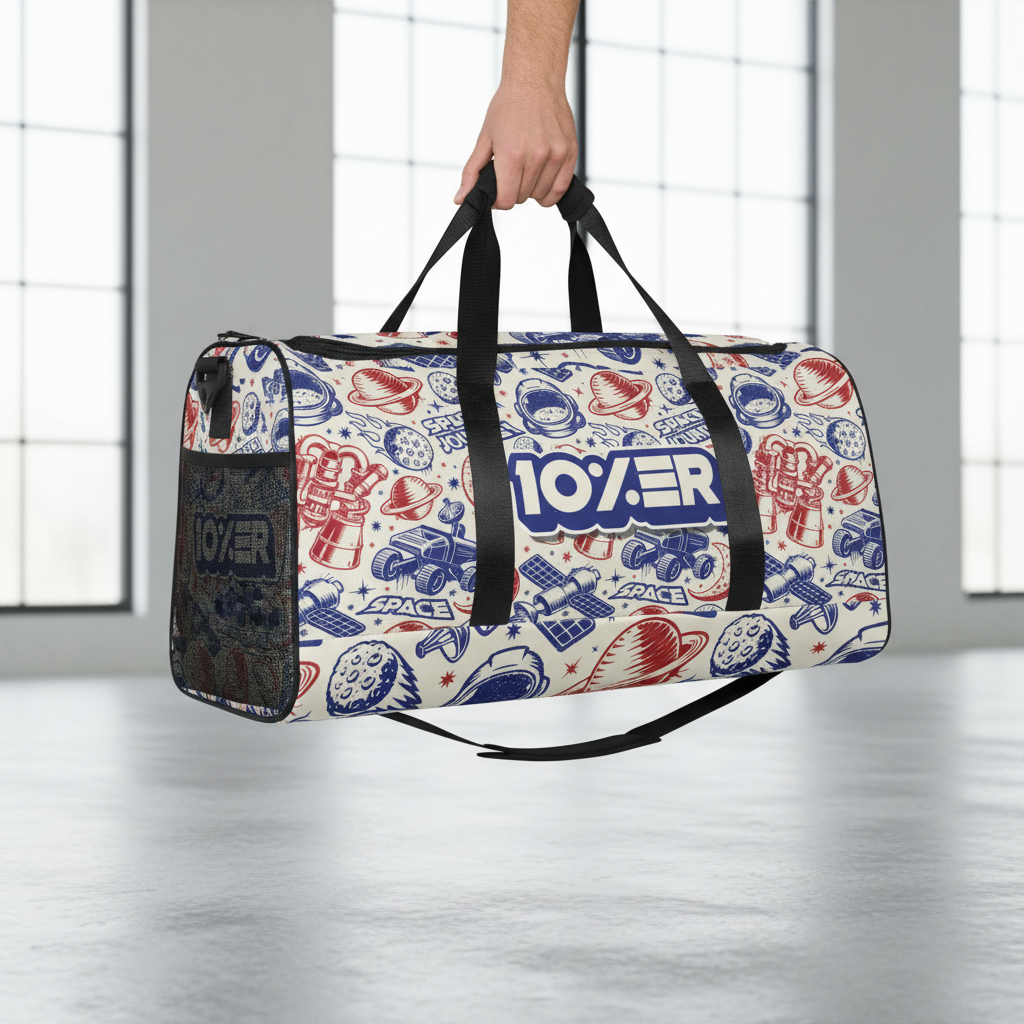 Walton & Johnson Space Duffel Bag Lifestyle Mockup