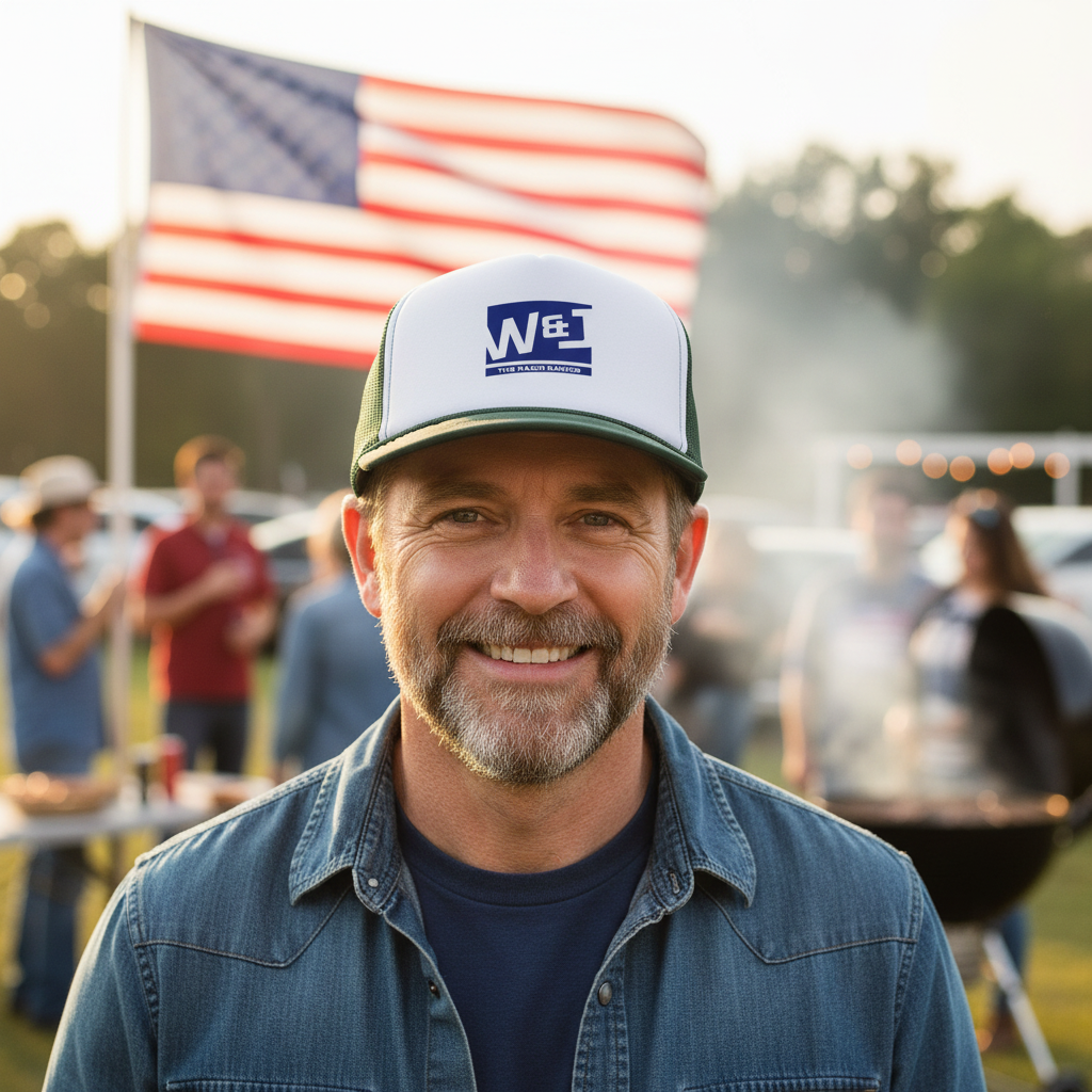 Walton & Johnson Trucker Cap Lifestyle Mockup