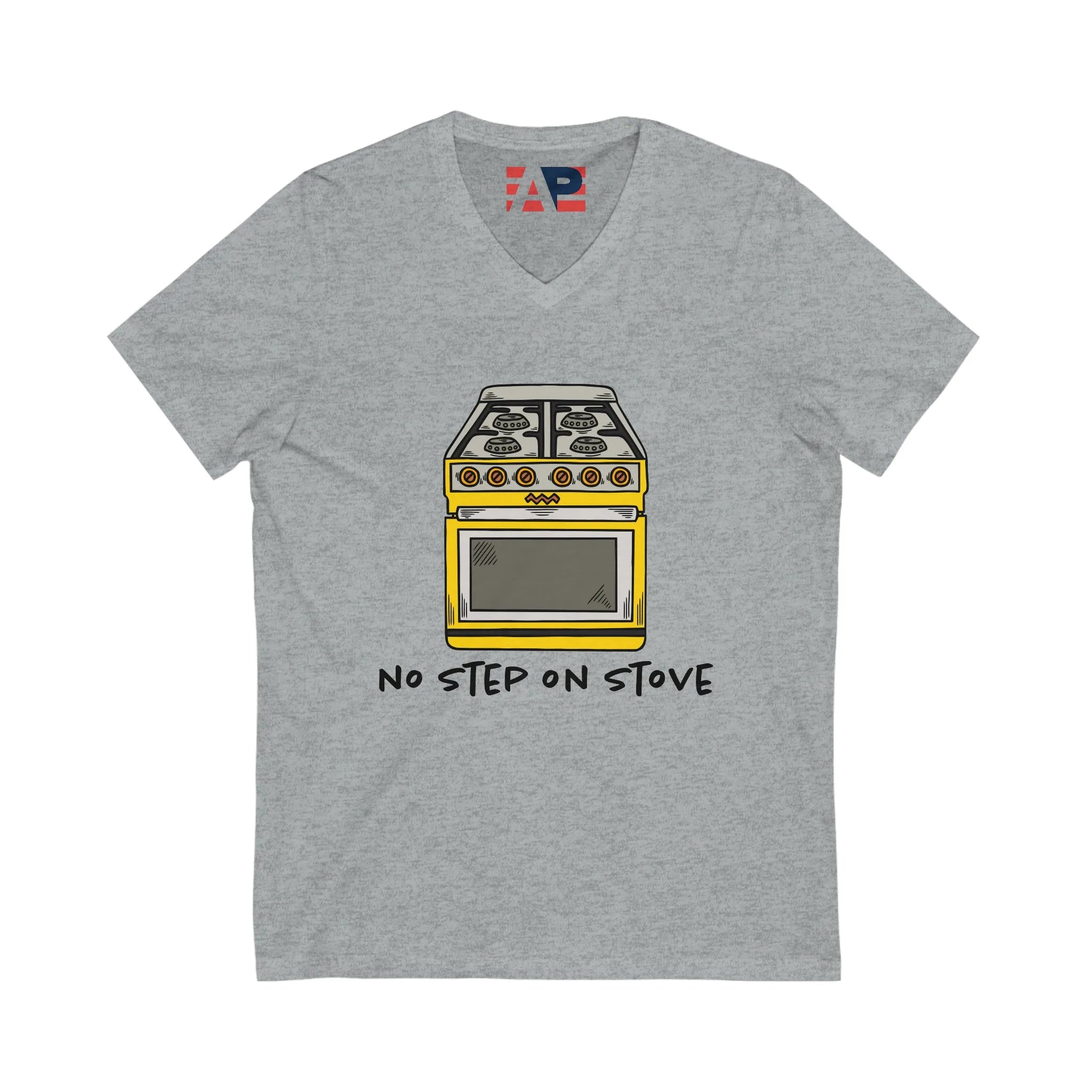 No Step On Stove Unisex Jersey Short Sleeve V-Neck Tee