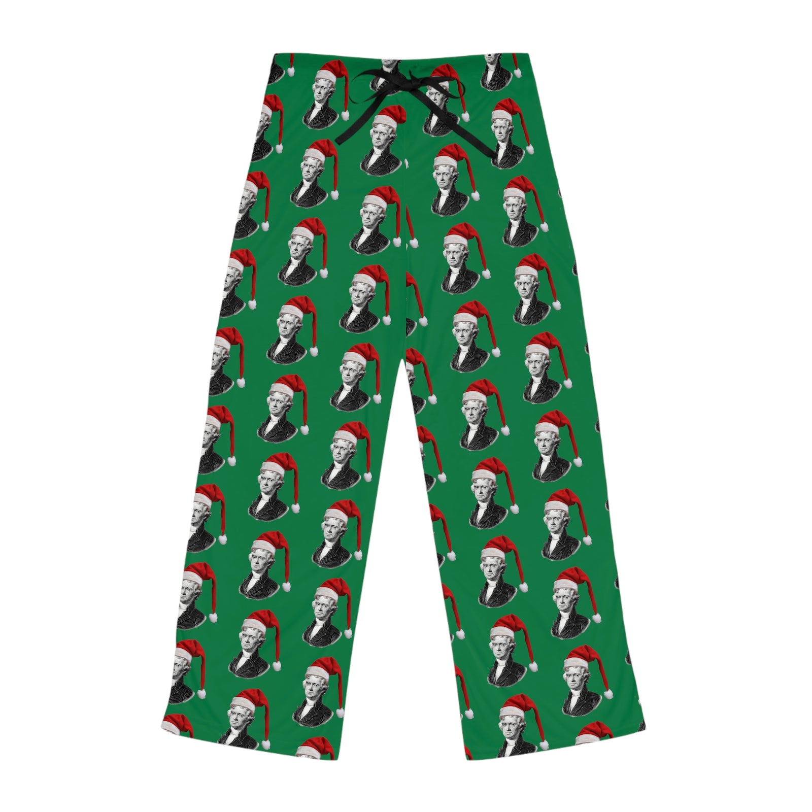 Thomas Jefferson Santa Hat Women's Pajama Pants