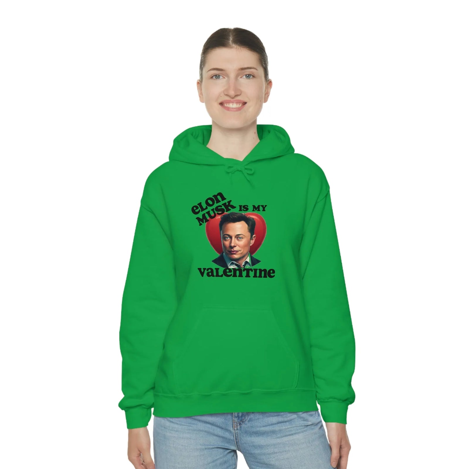 Elon Musk Is My Valentine Unisex Heavy Blend™ Hooded Sweatshirt