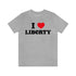 I Heart Liberty Unisex Jersey Short Sleeve Tee