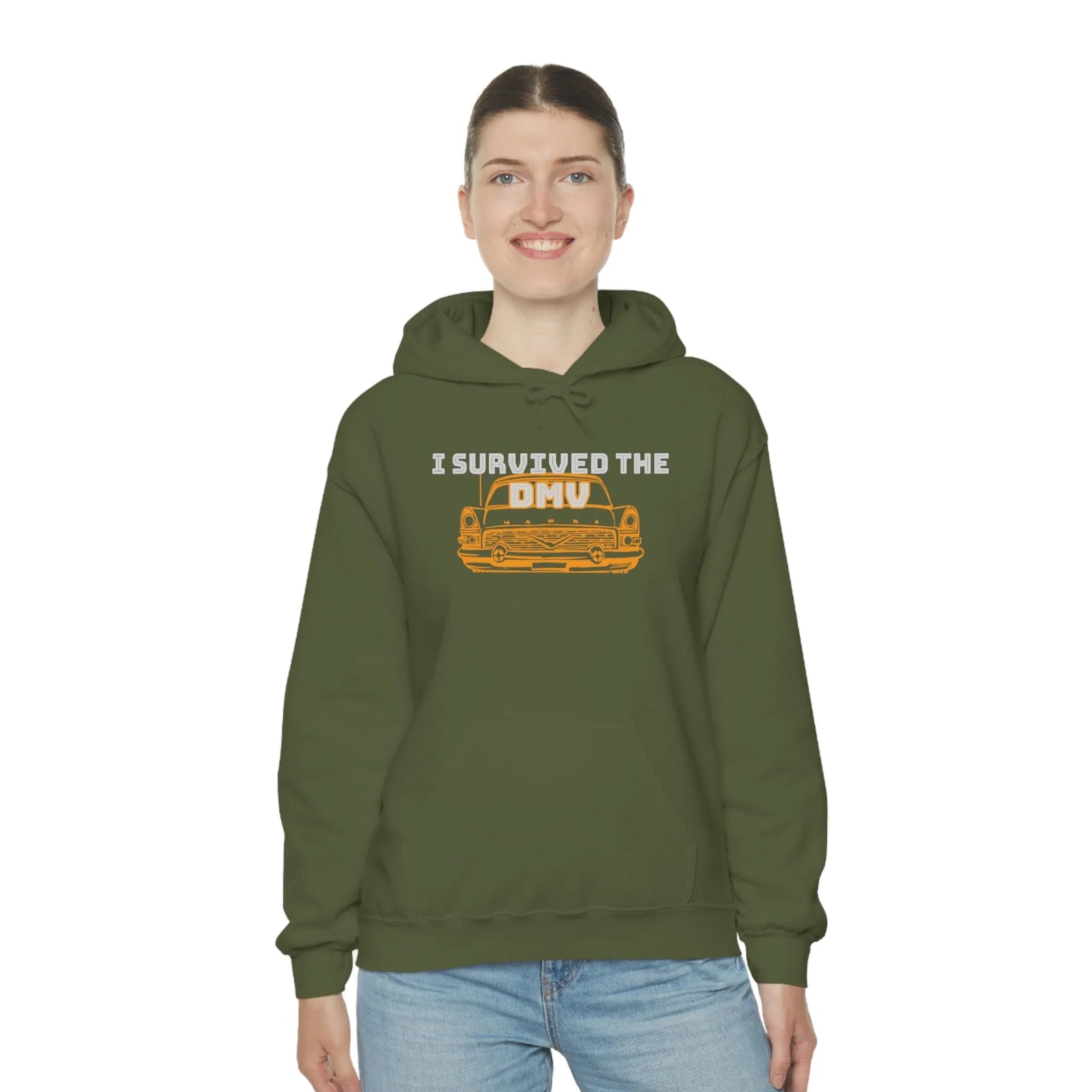 I Survived The DMV Unisex Heavy Blend™ Hooded Sweatshirt