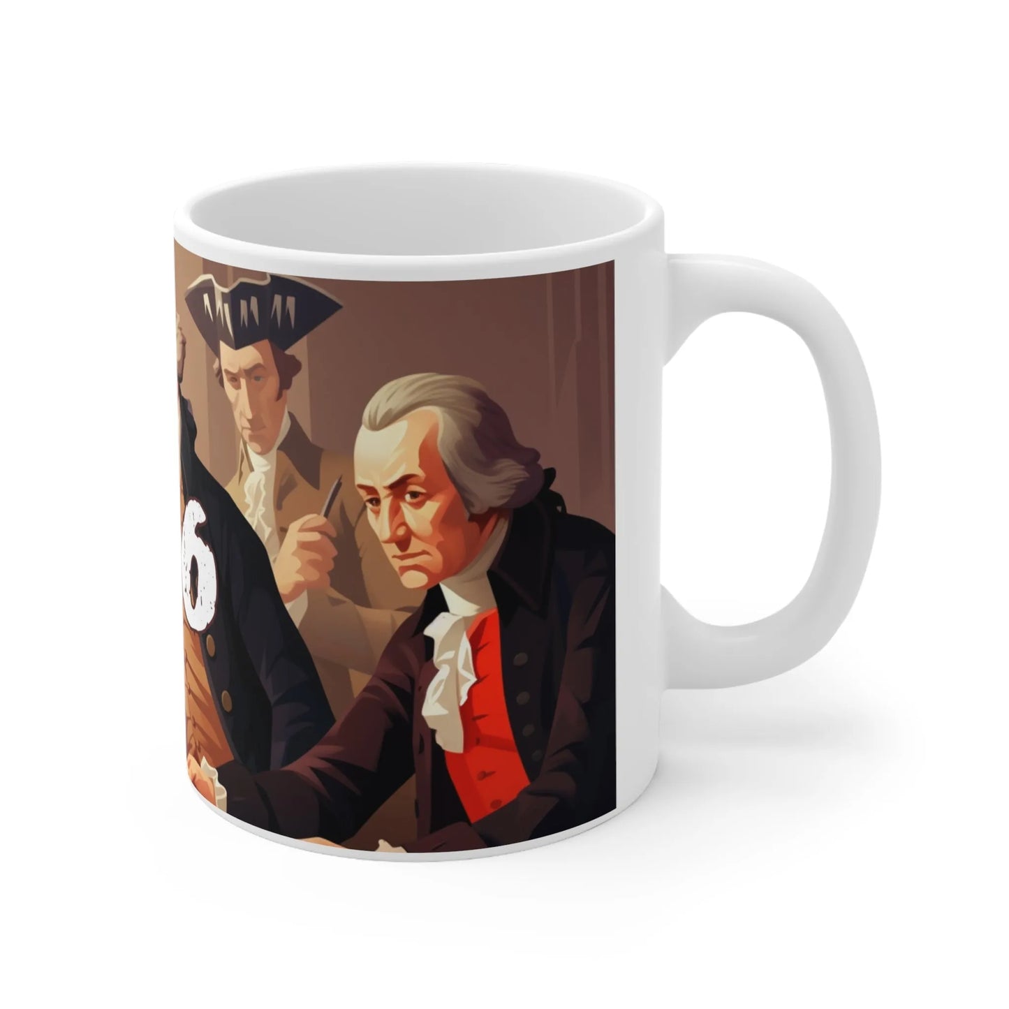 Founding Fathers 1776 Declaration Ceramic Mug