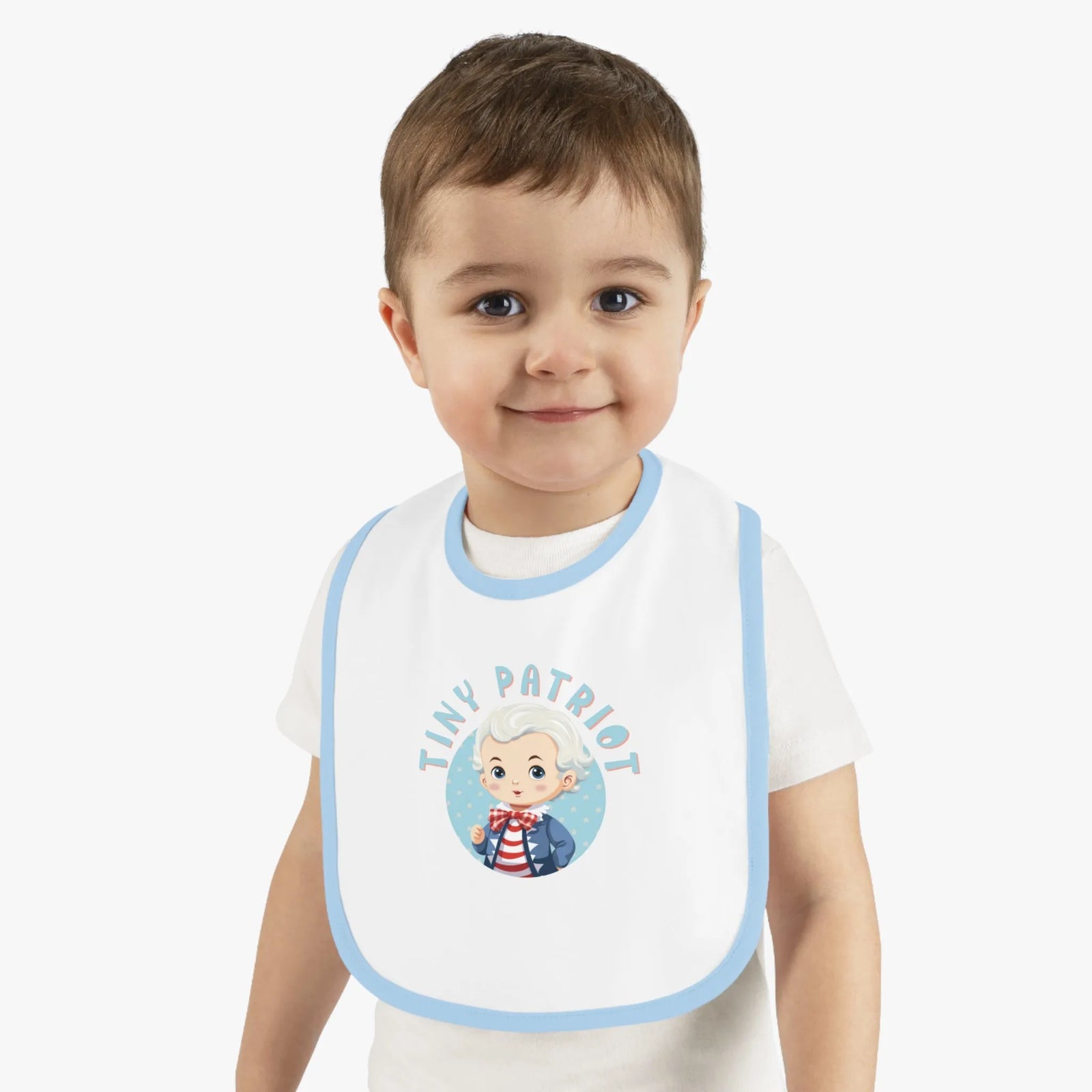 Tiny Patriot Thomas Jefferson Baby Bib