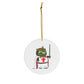 Pepe the Crusader Knight Ceramic Ornaments