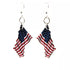 Waving American Flag Earrings #1578