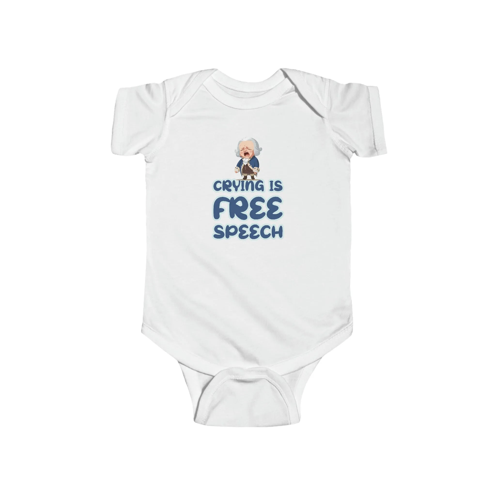 Crying Is Free Speech Infant Fine Jersey Bodysuit