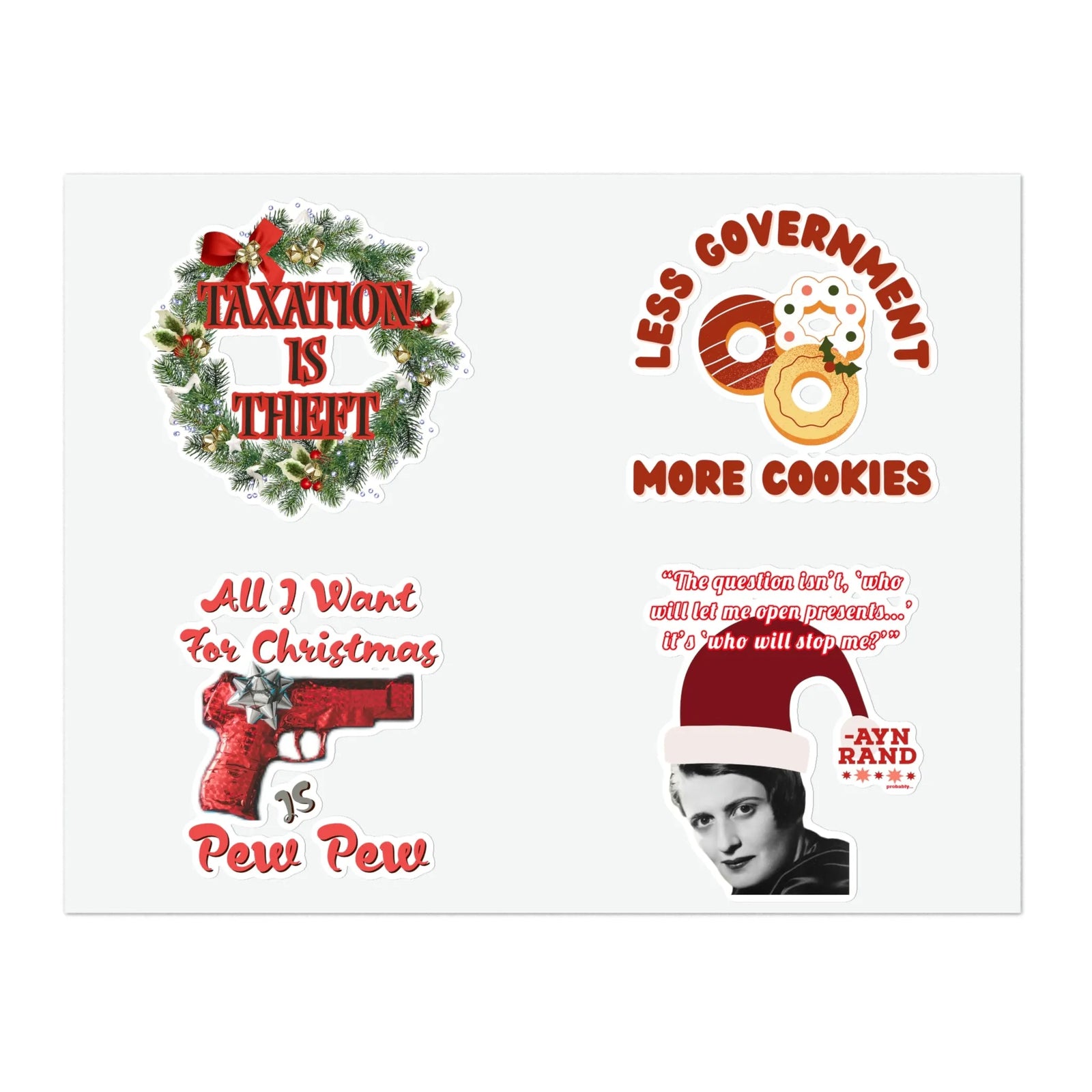 Holiday Liberty Themed Sticker Sheets