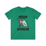 Missouri Nationalism Men's Fitted V-Neck Short Sleeve Tee