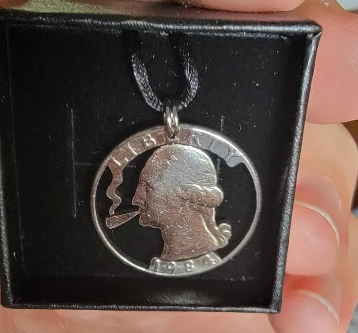Smokin' George Coin Necklace