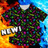 The Gun-Runnin' Shortstop: Retro Neon Firearms Baseball Jersey