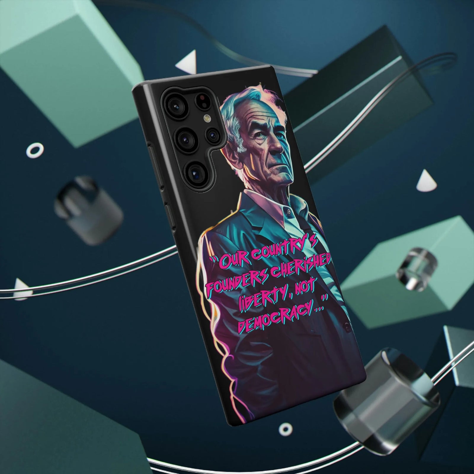 Liberty Not Democracy Old Man Liberty Phone Cases