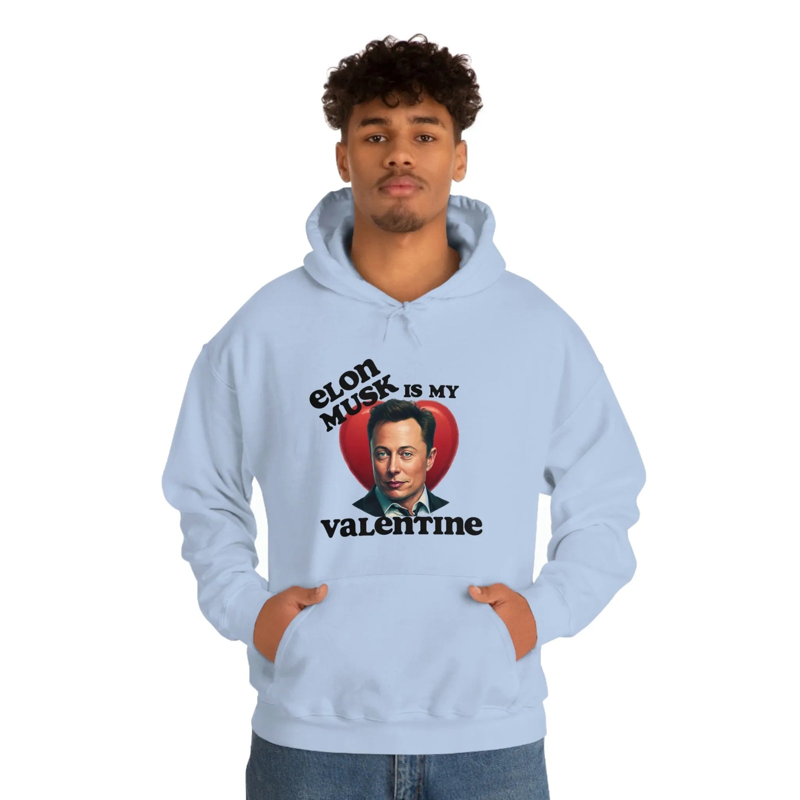 Elon Musk Is My Valentine Unisex Heavy Blend™ Hooded Sweatshirt