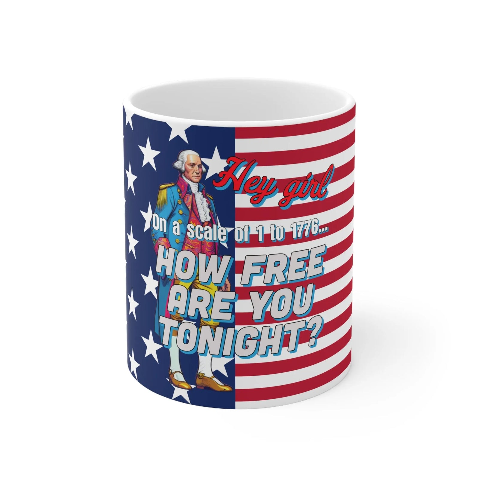 Patriot's Pick-Up Line Ceramic Mug