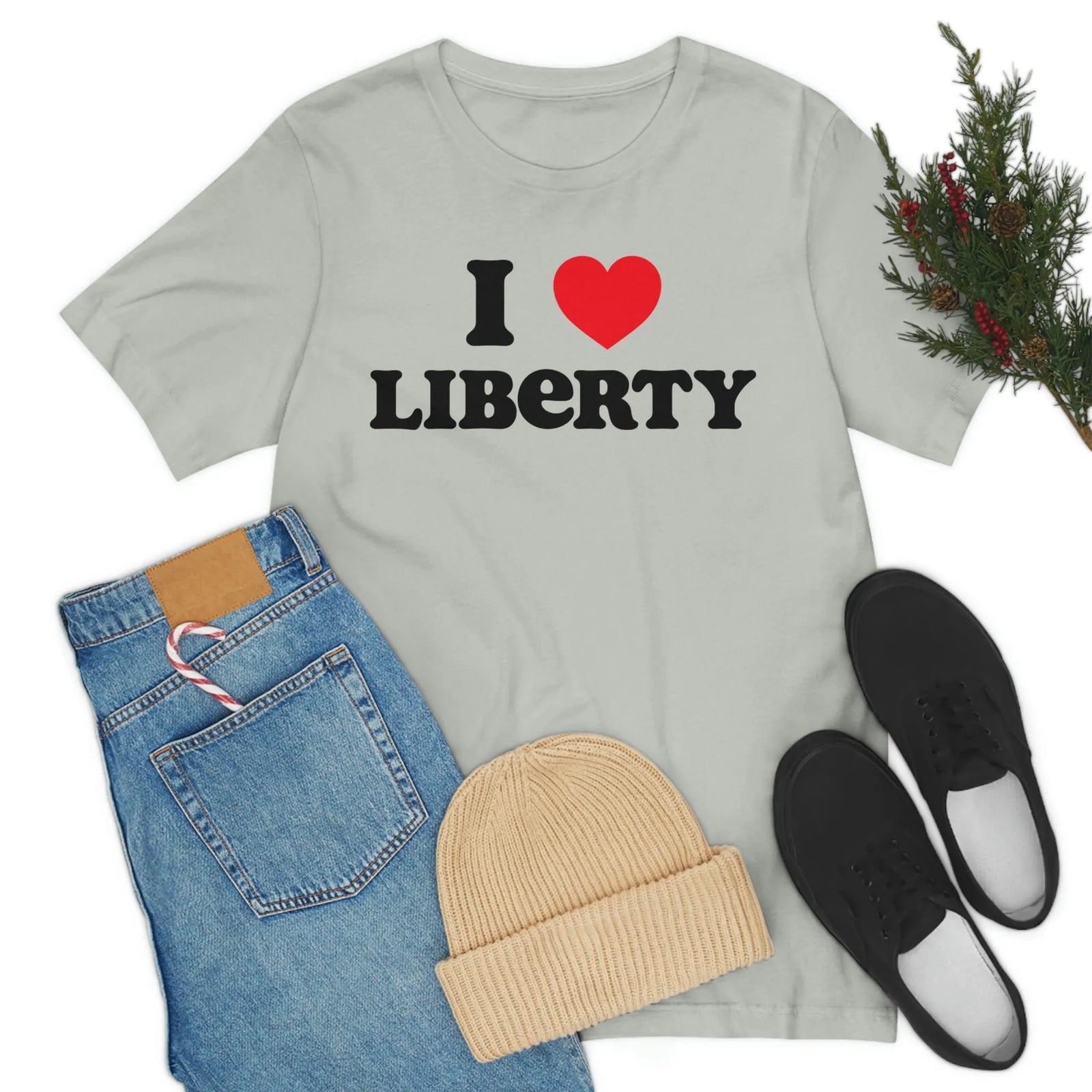 I Heart Liberty Unisex Jersey Short Sleeve Tee