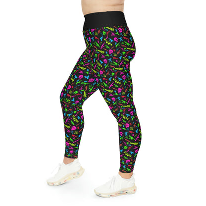 "Guns and Gams" Plus Size Leggings