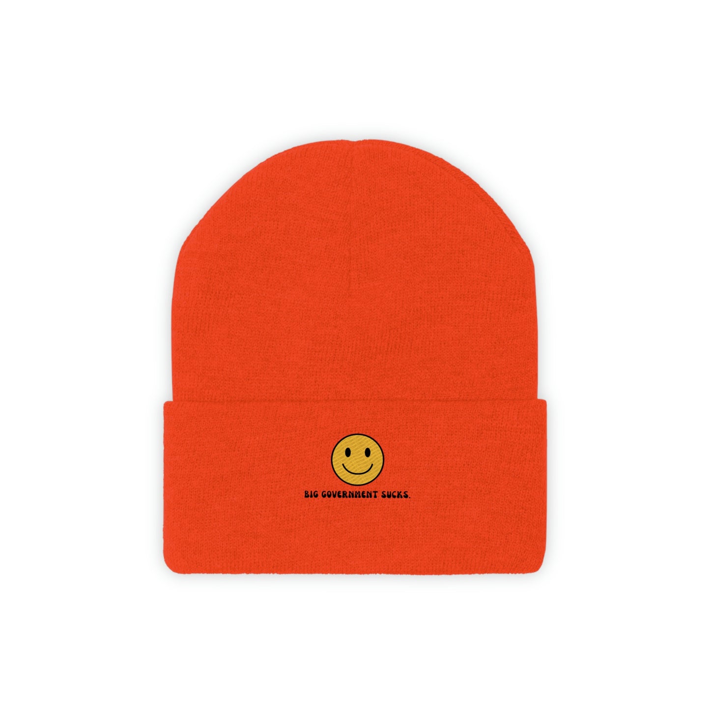 Big Government Sucks Embroidered Knit Beanie
