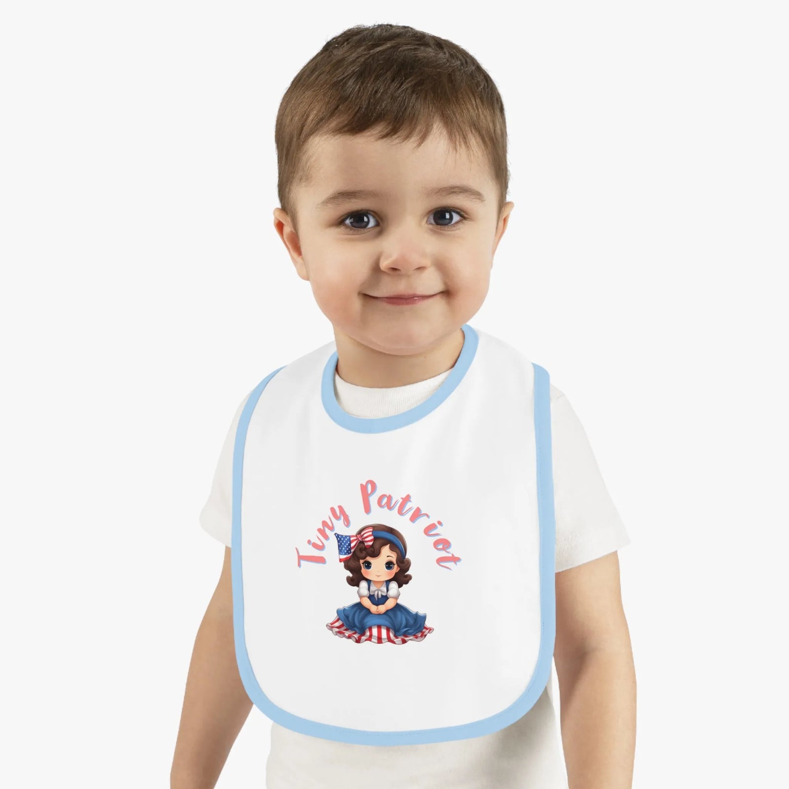 Tiny Patriot Betsy Ross Baby Bib