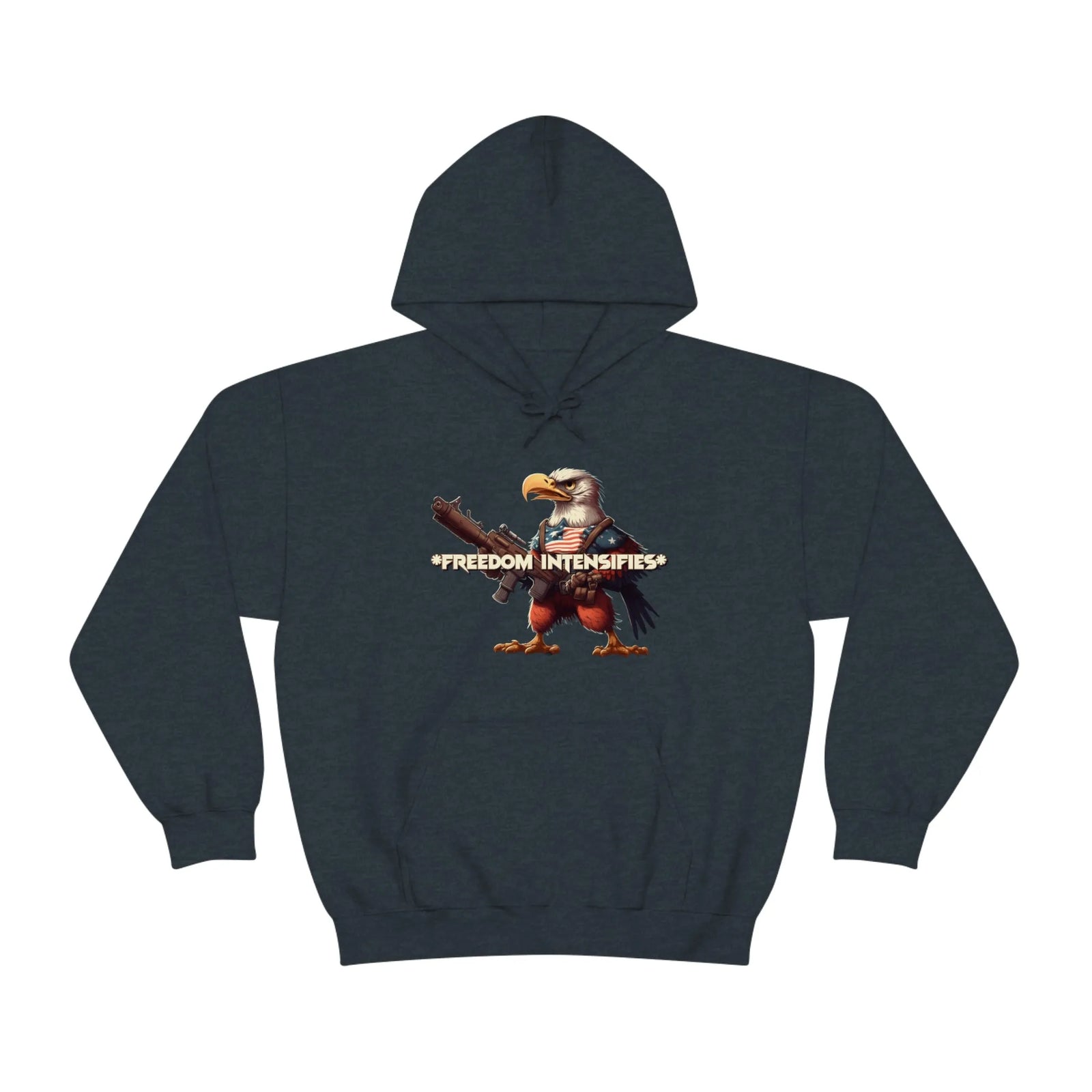 Freedom Intensifies Patriotic Eagle Unisex Heavy Blend™ Hooded Sweatshirt