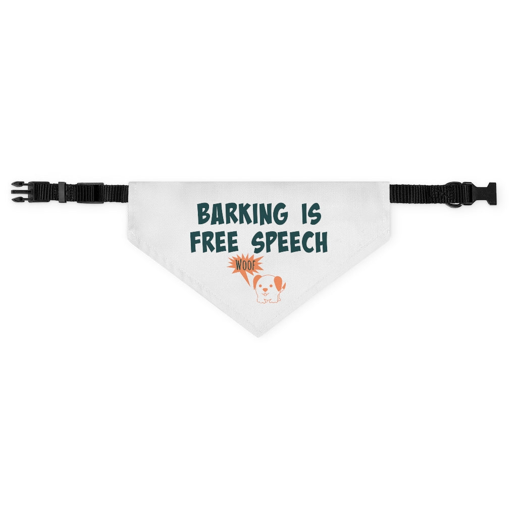 Barking Is Free Speech Dog Bandana Collar