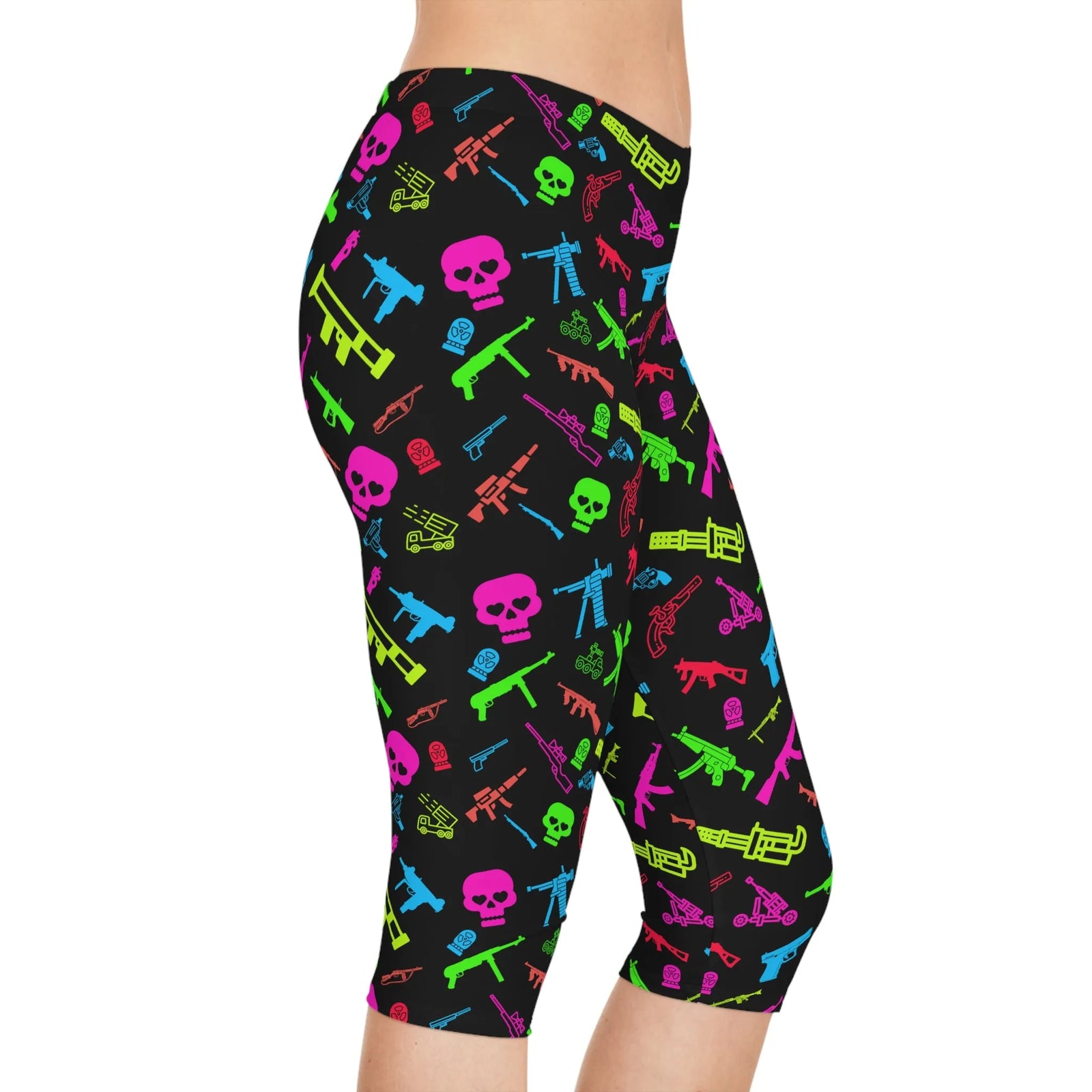 Ready, Aim, Slay! Women's Capri Leggings