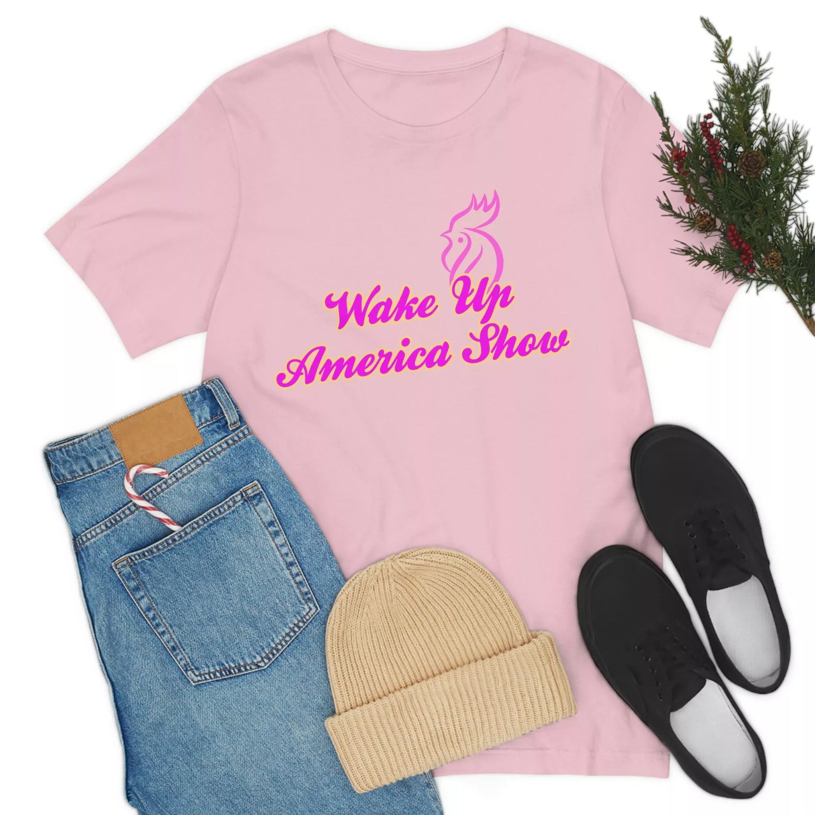 Wake Up America Show Unisex Jersey Short Sleeve Tee