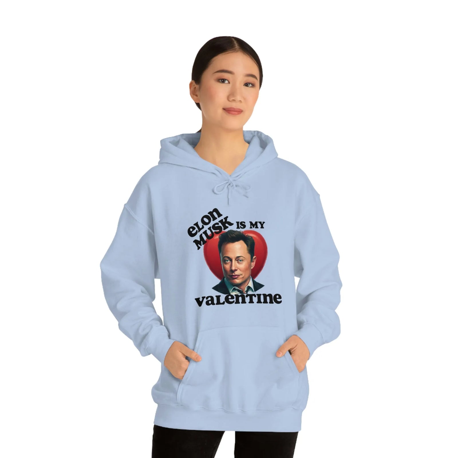 Elon Musk Is My Valentine Unisex Heavy Blend™ Hooded Sweatshirt