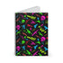 Retro Neon Firearms Spiral Notebook - Ruled Line