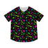 The Gun-Runnin' Shortstop: Retro Neon Firearms Baseball Jersey