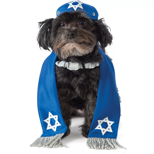 Yarmulke and Tallis Hanukkah Pet Costume