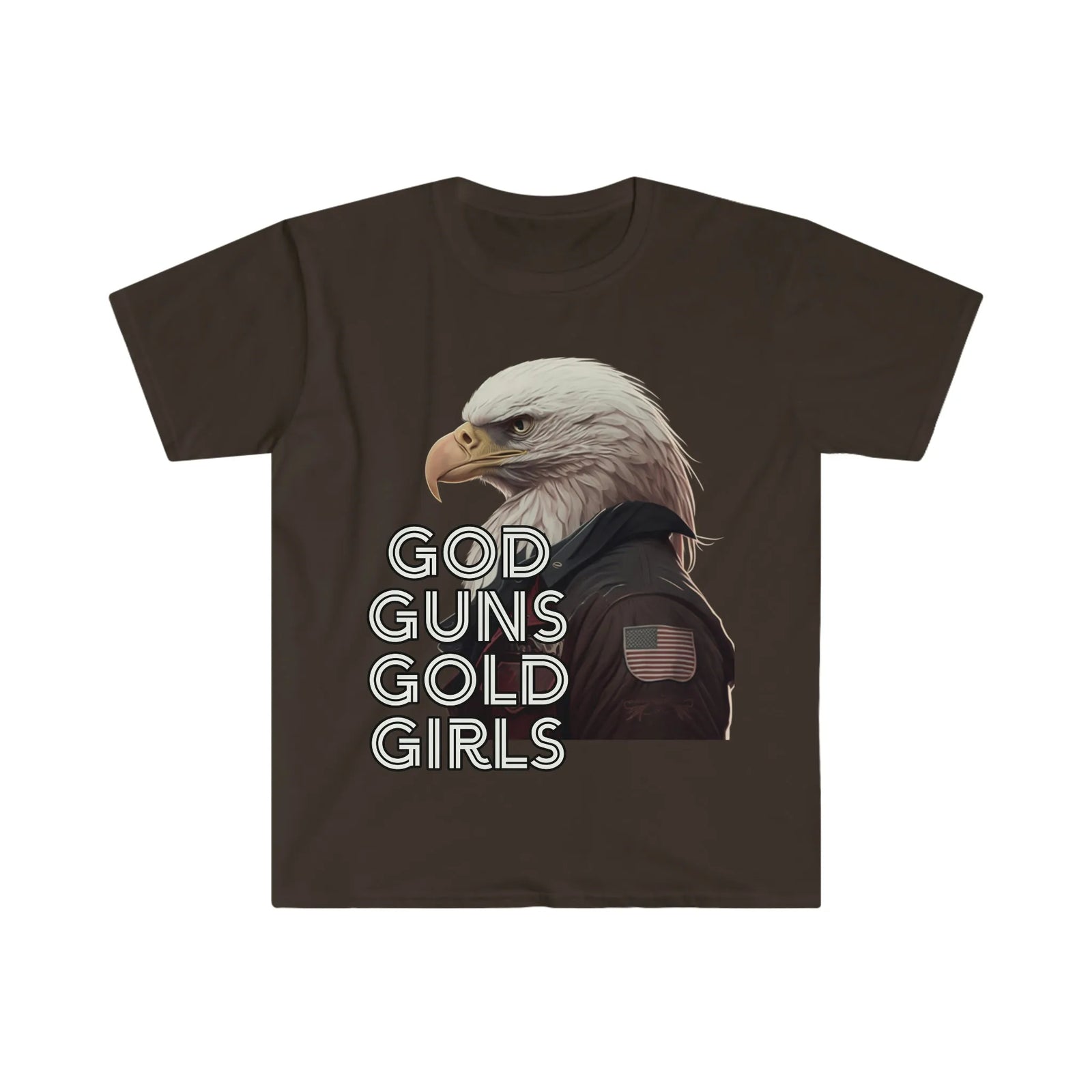 God, Guns, Gold, Girls Bald Eagle T-Shirt