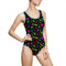 "Aloha to Arms" Neon Machine Gun One-Piece Swimsuit