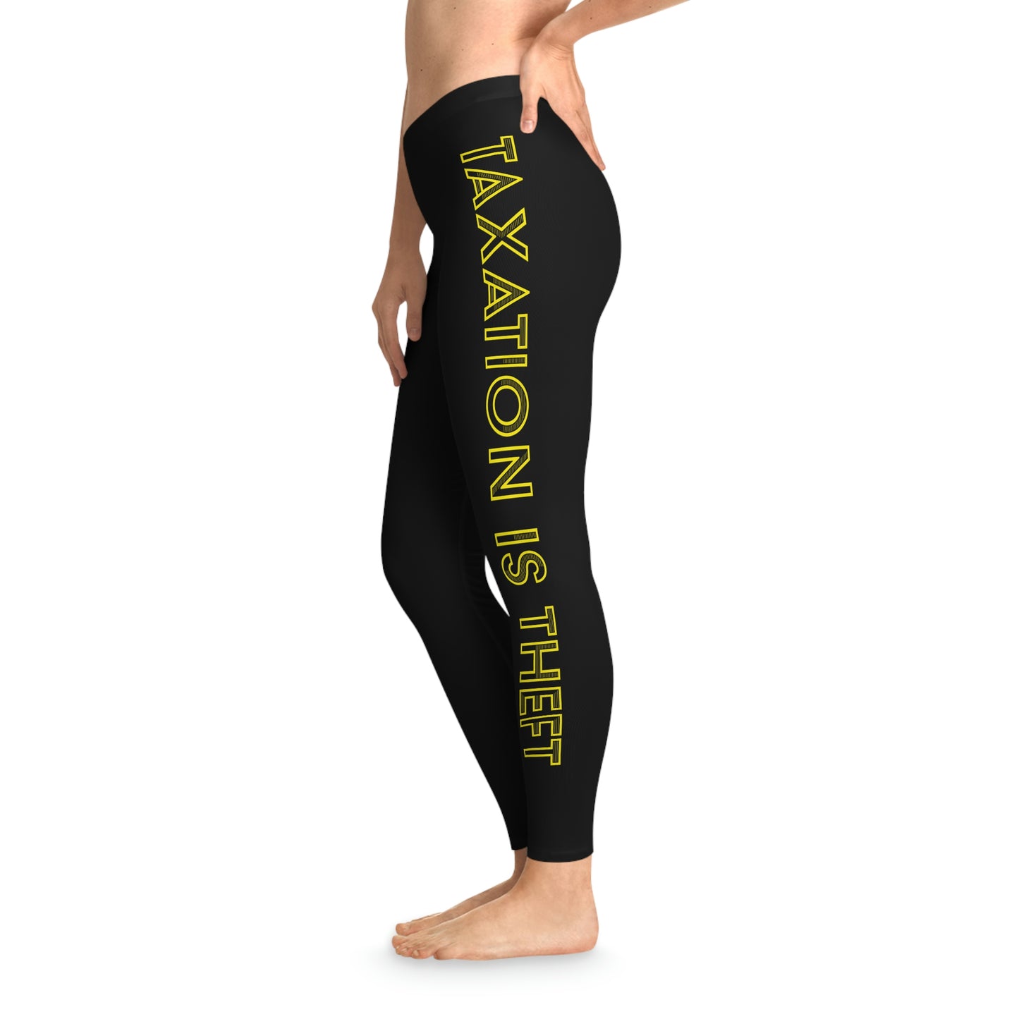 Taxation is Theft Stretchy Leggings