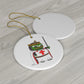 Pepe the Crusader Knight Ceramic Ornaments