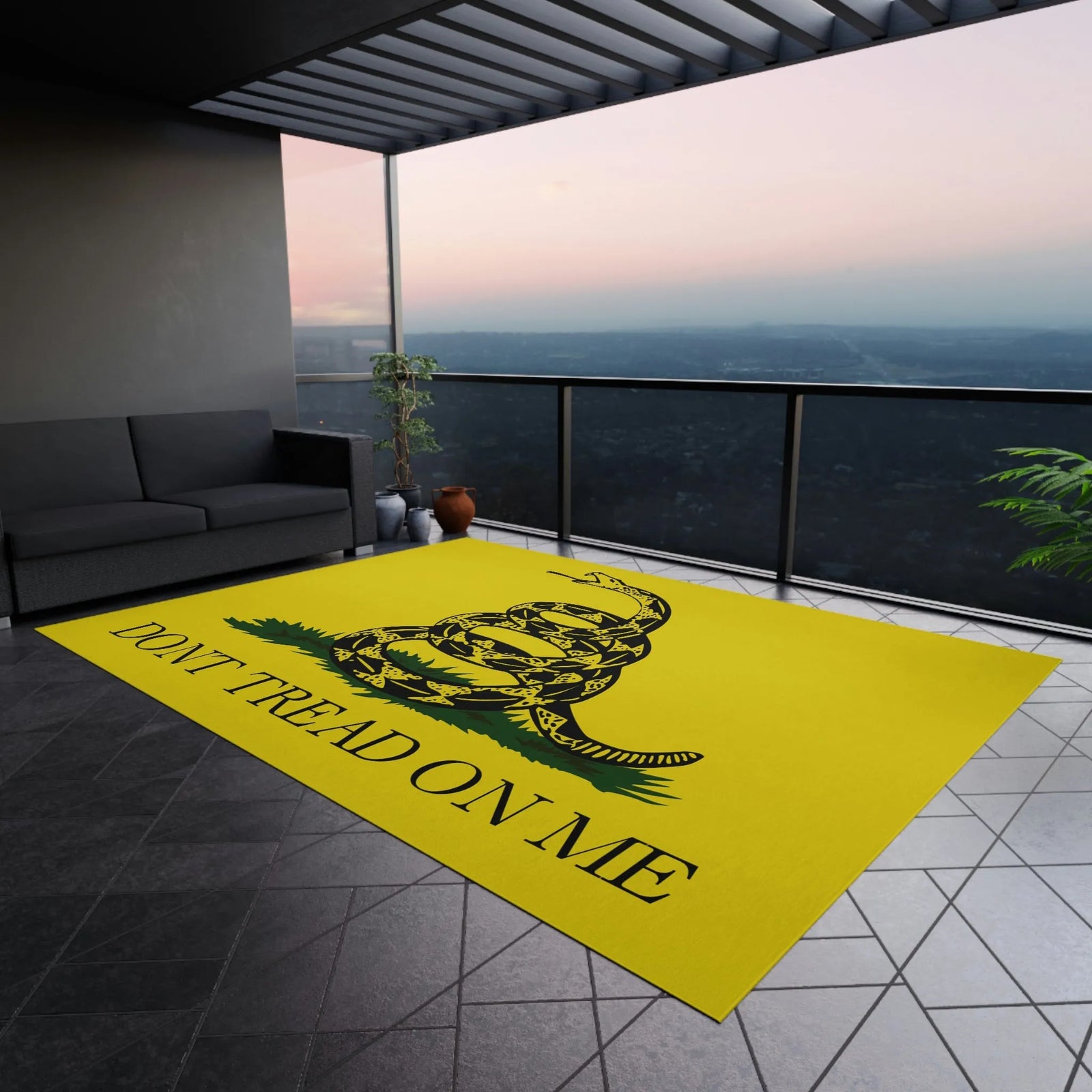 Don't Tread on Me Outdoor Mat